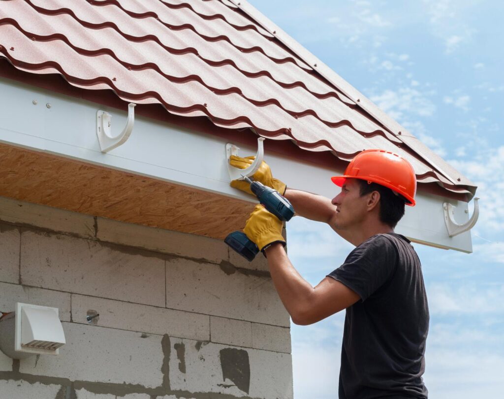 Gutter installation in Forest Hills, TN completed on a residential home for effective rainwater control