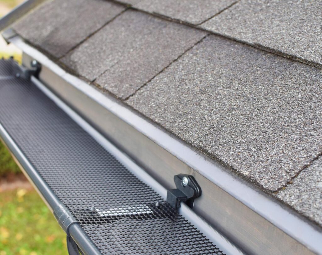 Seamless gutter installation near me in Green Hills, TN on a well-maintained property