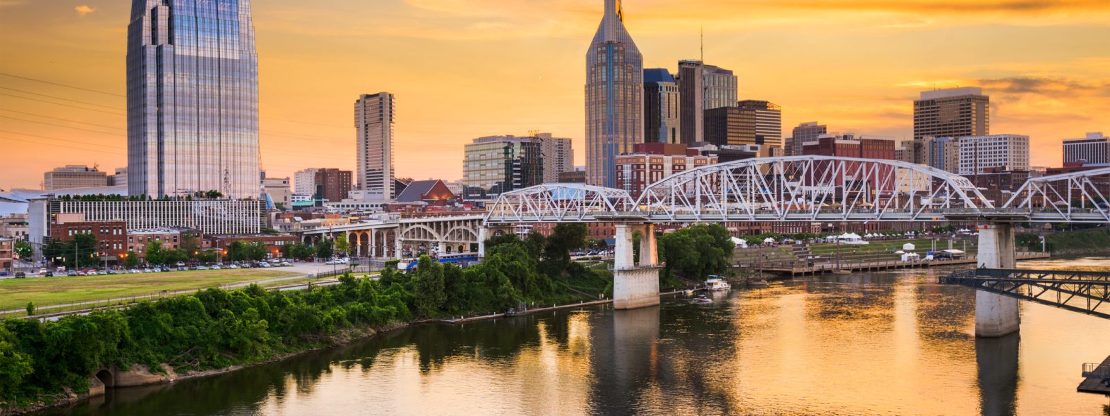 Skyline,Of,Downtown,Nashville,,Tennessee,,Usa.